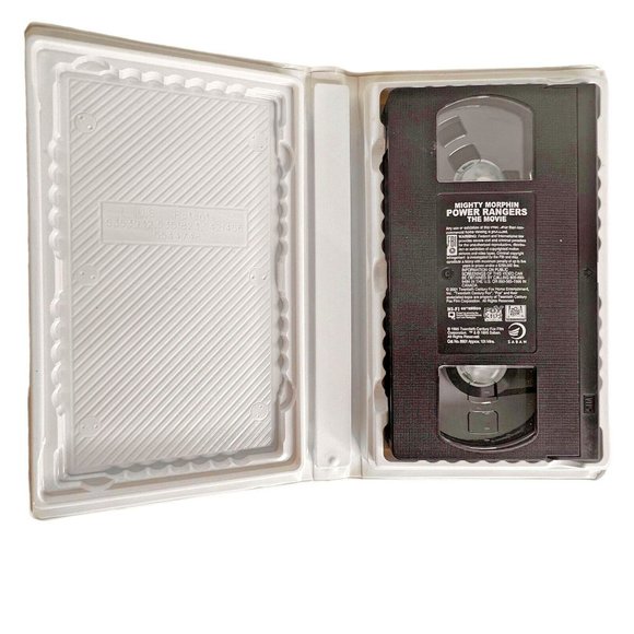 1996 Mighty Morphin Power Rangers The Movie VHS Tape Clamshell Case Vintage - Picture 9 of 9